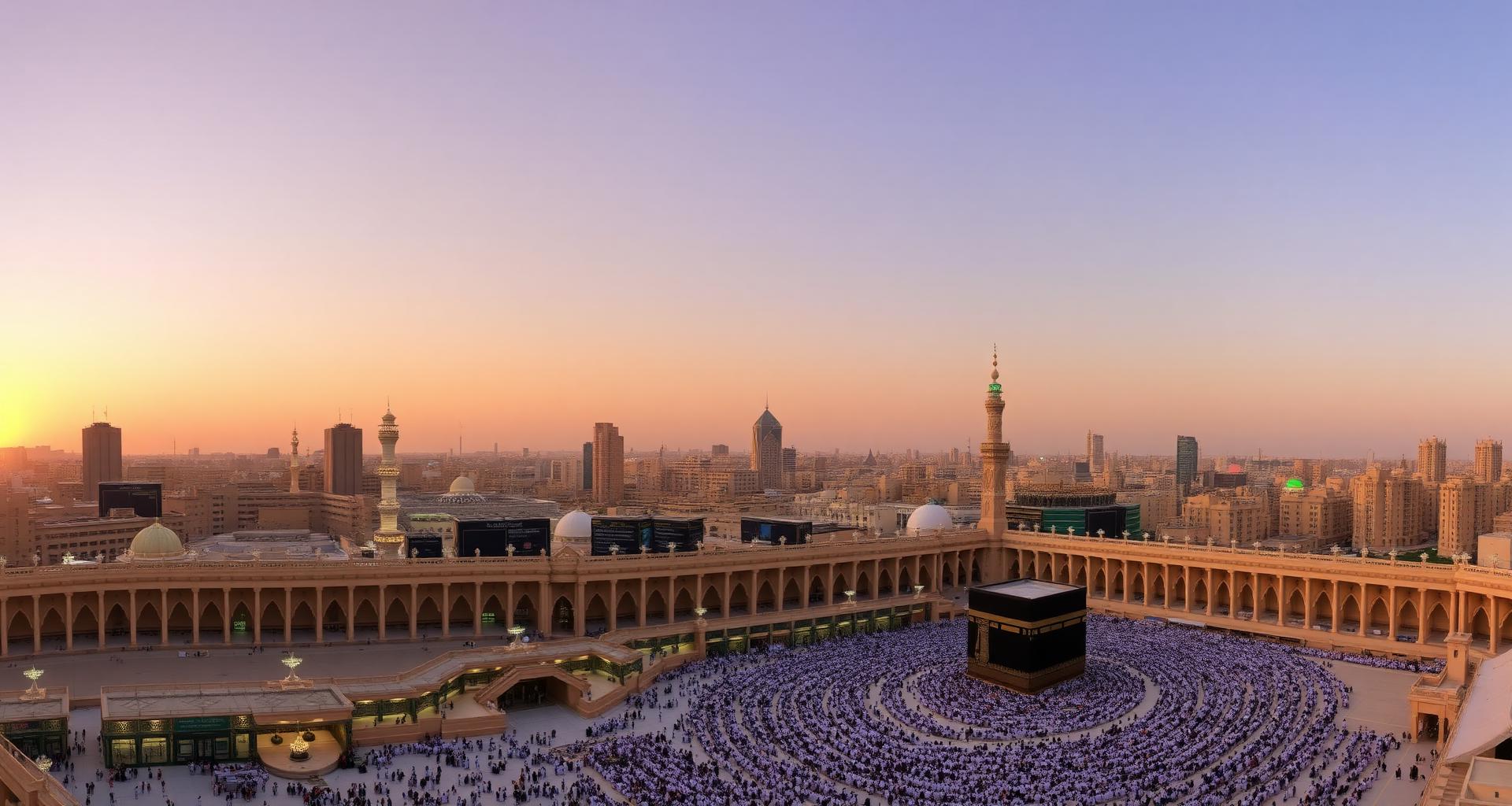 Makkah skyline with the Haram